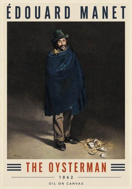 Édouard Manet The Oysterman No4 - Plakat