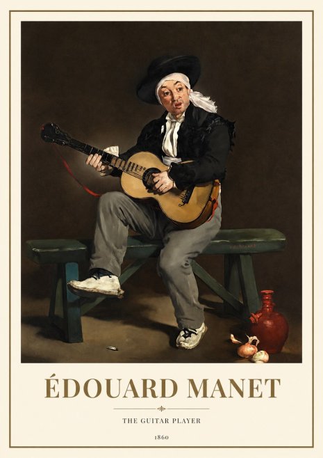 Édouard Manet The Guitar Player No1 - Plakat