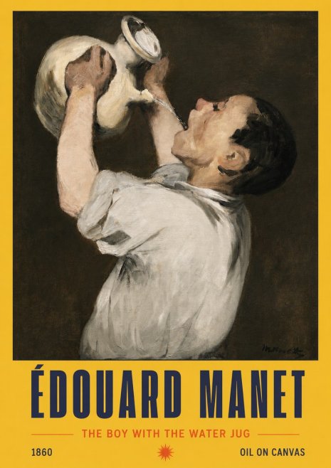Édouard Manet The Boy with the Water Jug No2 - Plakat