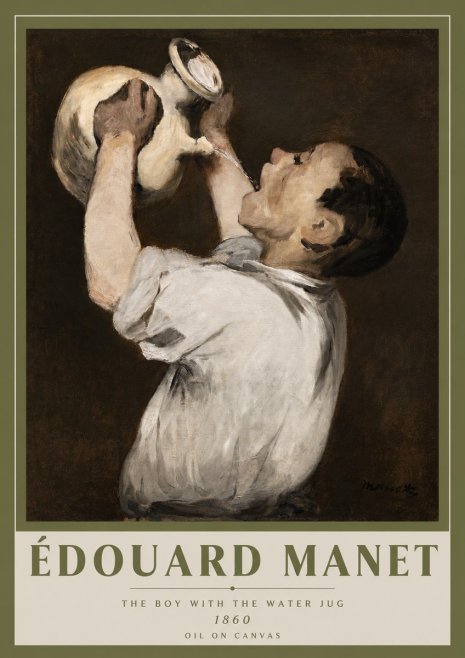 Édouard Manet The Boy with the Water Jug No3 - Plakat