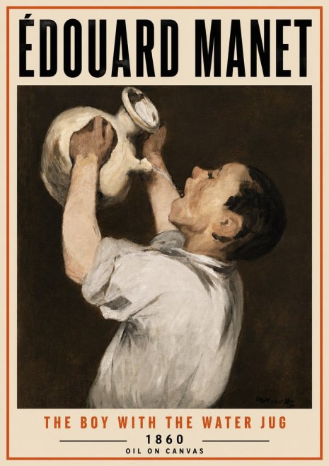 Édouard Manet The Boy with the Water Jug No5 - Plakat