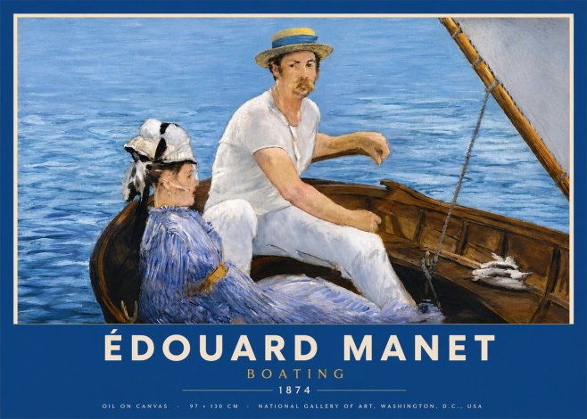 Édouard Manet Boating No5 - Plakat