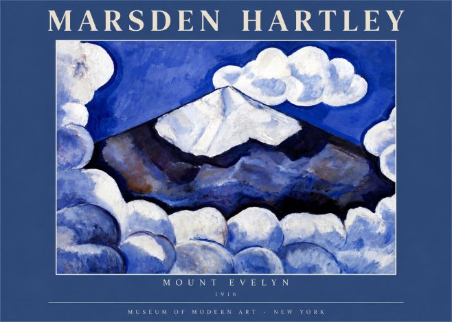 Marsden Hartley Mount Evelyn No3 - Plakat