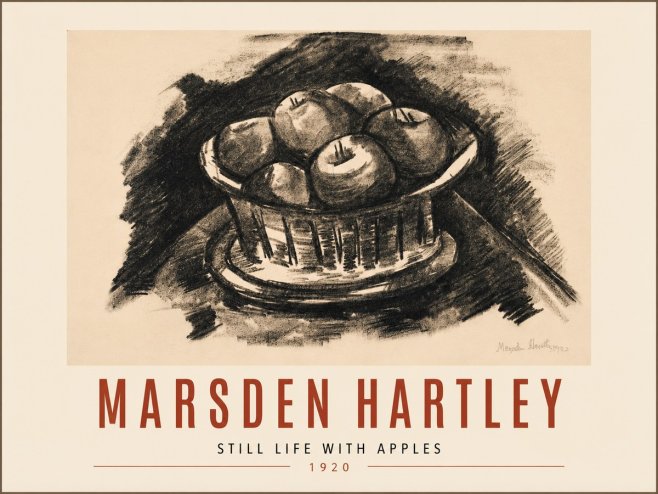 Marsden Hartley Still Life with Apples No5 - Plakat