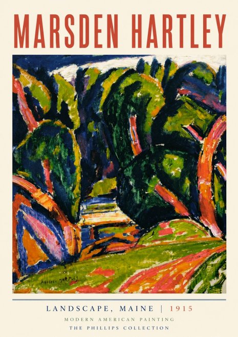 Marsden Hartley Landscape, Maine No3 - Plakat