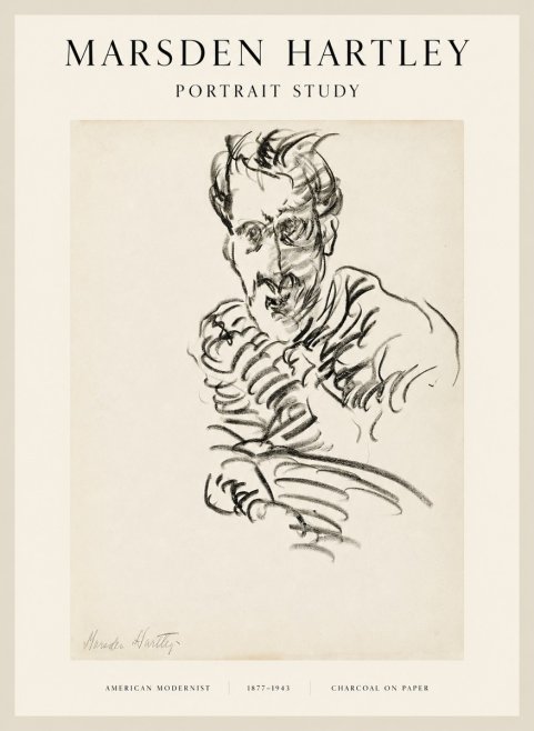 Marsden Hartley Portrait Study No1 - Plakat