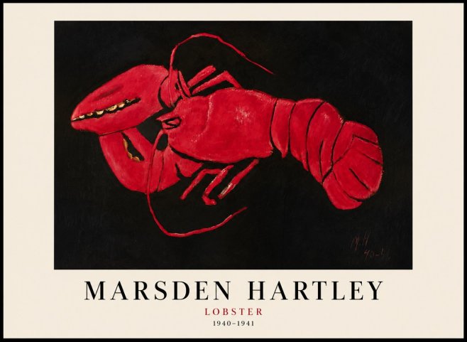 Marsden Hartley Lobster No1 - Plakat