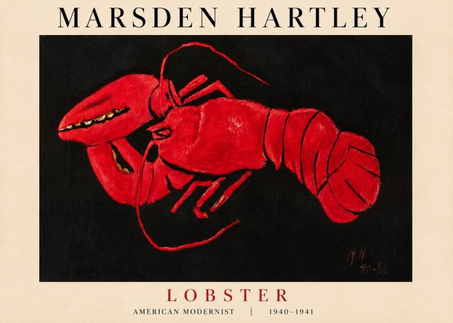 Marsden Hartley Lobster No3 - Plakat