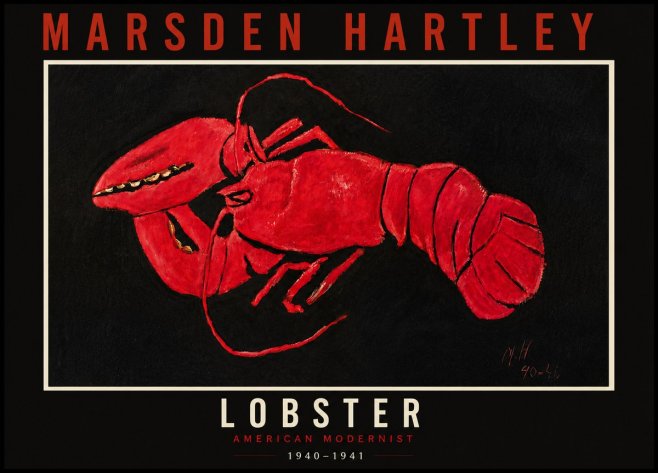 Marsden Hartley Lobster No5 - Plakat