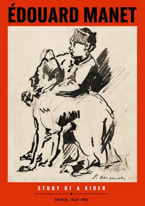 Édouard Manet Study of a Rider No2 - Plakat