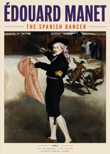 Édouard Manet The Little Bullfighter No5 - Plakat