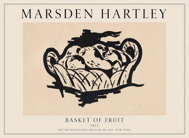Marsden Hartley Basket of Fruit No1 - Plakat