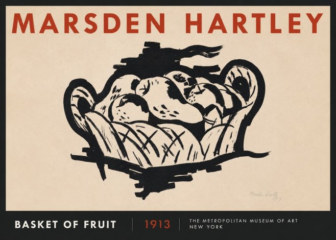 Marsden Hartley Basket of Fruit No2 - Plakat