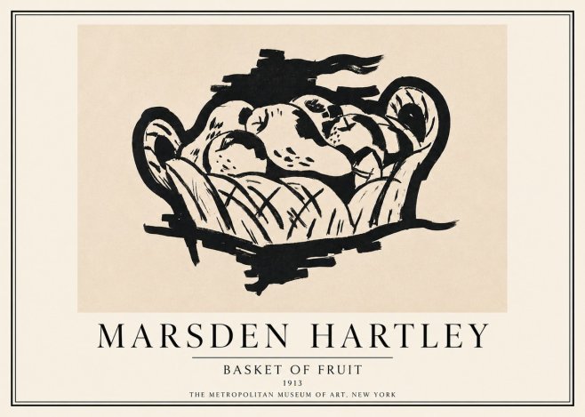 Marsden Hartley Basket of Fruit No3 - Plakat