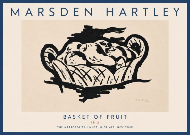 Marsden Hartley Basket of Fruit No5 - Plakat