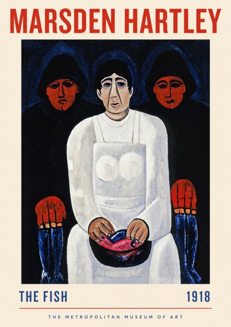 Marsden Hartley The Fish No2 - Plakat