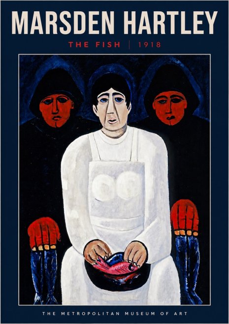 Marsden Hartley The Fish No4 - Plakat