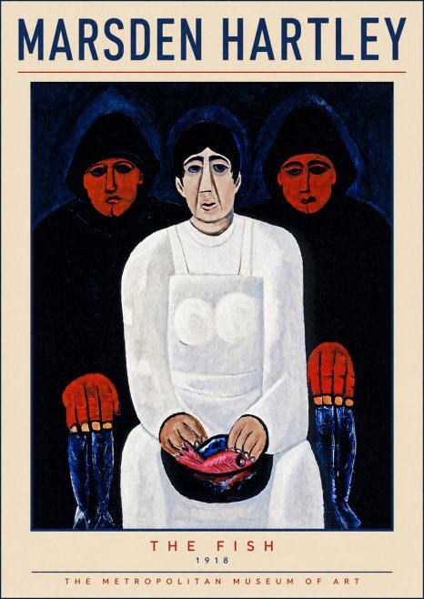 Marsden Hartley The Fish No5 - Plakat