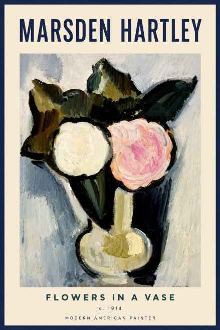 Marsden Hartley Flowers in a Vase No3 - Plakat