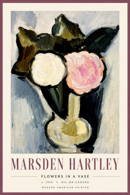 Marsden Hartley Flowers in a Vase No4 - Plakat