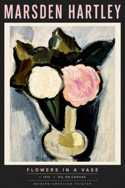 Marsden Hartley Flowers in a Vase No6 - Plakat
