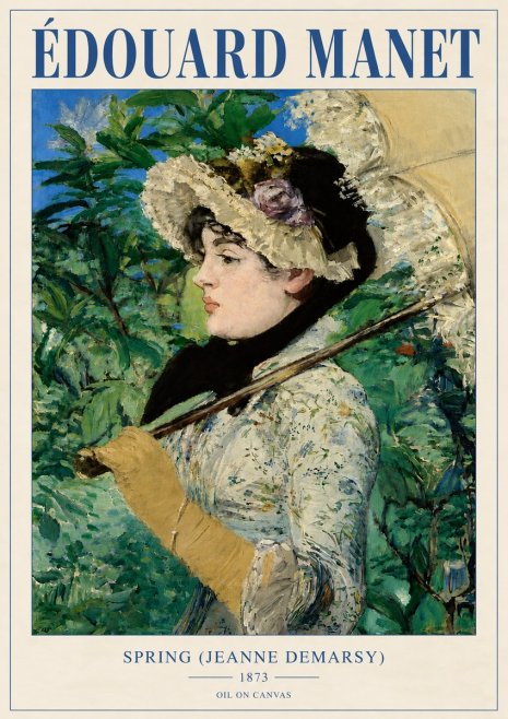 Édouard Manet Spring (Jeanne Demarsy) No4 - Plakat