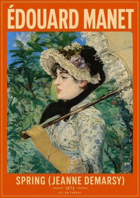 Édouard Manet Spring (Jeanne Demarsy) No5 - Plakat