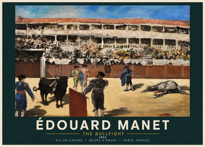 Édouard Manet The Bullfight II No4 - Plakat