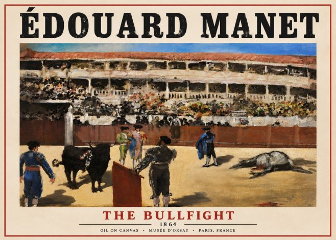 Édouard Manet The Bullfight II No6 - Plakat
