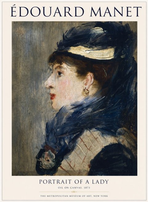 Édouard Manet Portrait of a Lady No1 - Plakat