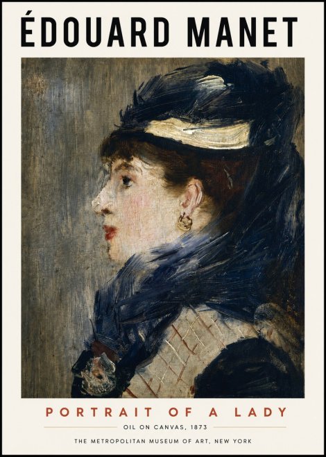 Édouard Manet Portrait of a Lady No3 - Plakat