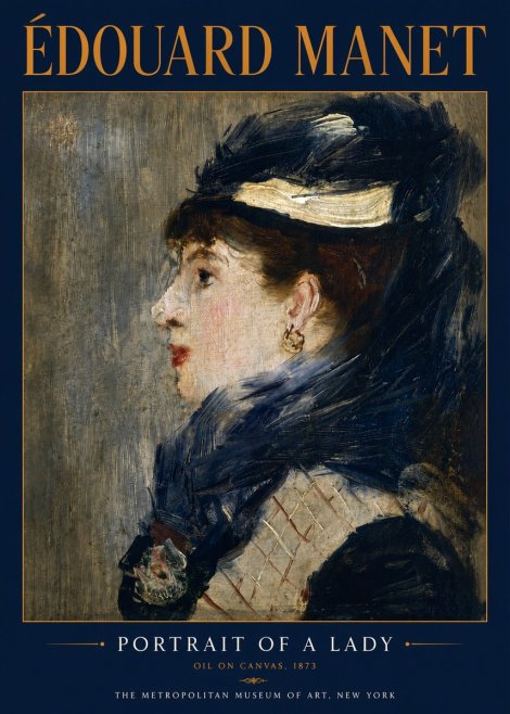 Édouard Manet Portrait of a Lady No4 - Plakat