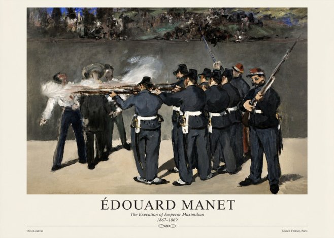 Édouard Manet The Execution of Emperor Maximilian No4 - Plakat