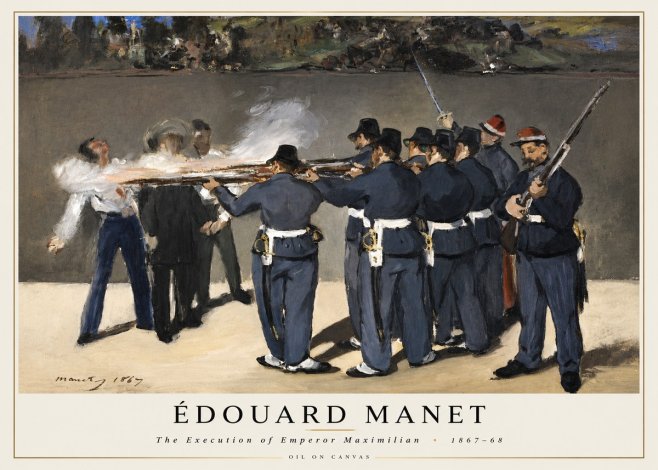 Édouard Manet The Execution of Emperor Maximilian No5 - Plakat