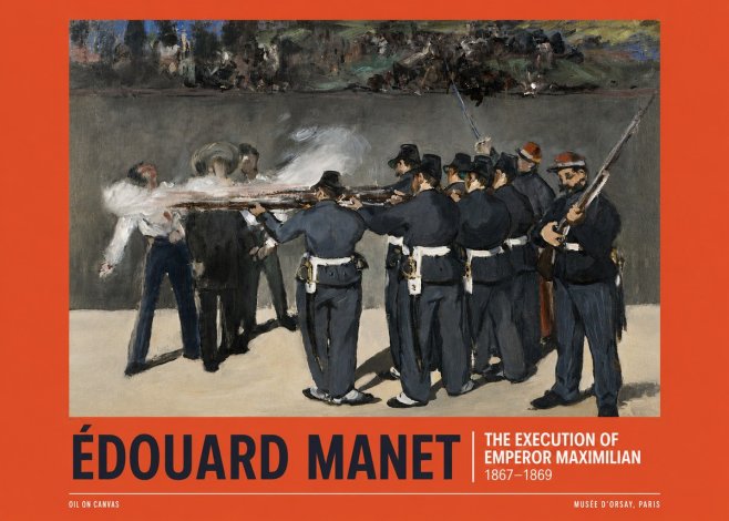 Édouard Manet The Execution of Emperor Maximilian No6 - Plakat