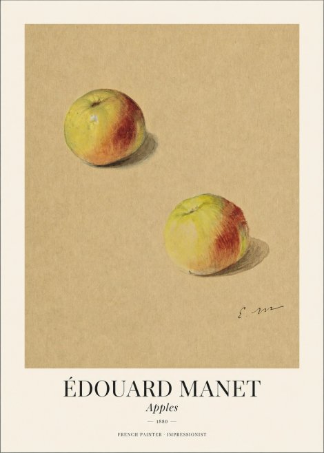 Édouard Manet Apples No1 - Plakat