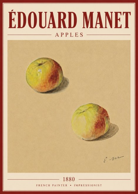Édouard Manet Apples No6 - Plakat