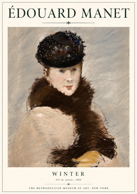 Édouard Manet Winter No4 - Plakat
