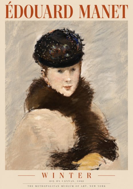 Édouard Manet Winter No5 - Plakat