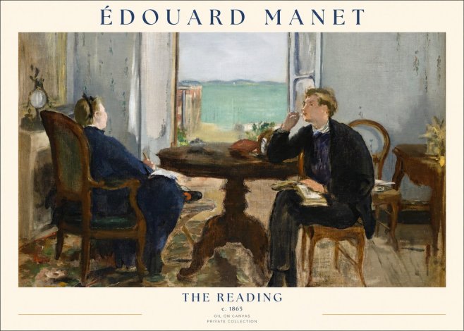 Édouard Manet The Reading No1 - Plakat