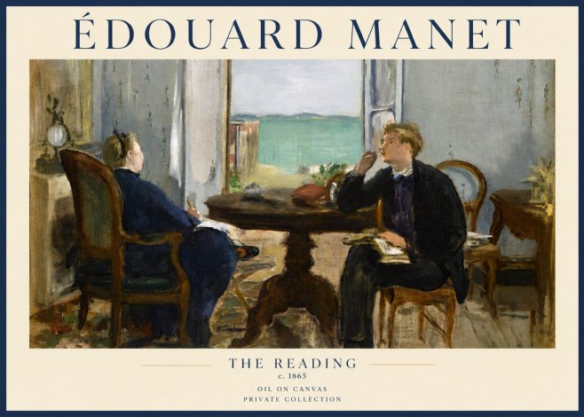 Édouard Manet The Reading No3 - Plakat