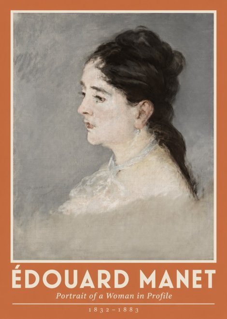 Édouard Manet Portrait of a Woman in Profile No2 - Plakat