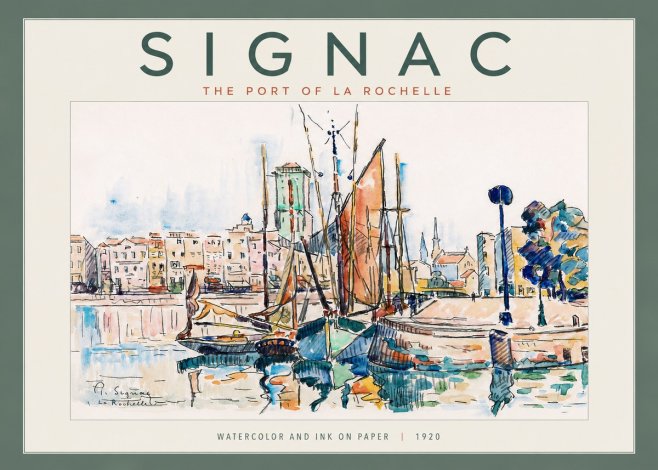 Signac The Port of La Rochelle No4 - Plakat