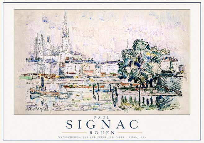 Signac Rouen No3 - Plakat
