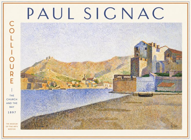 Signac Collioure - the Church and the Bay No5 - Plakat
