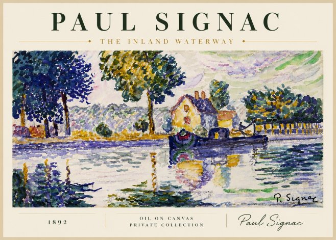 Signac The Inland Waterway No4 - Plakat