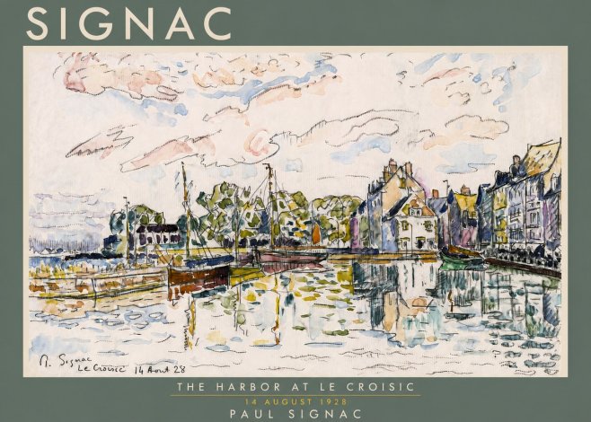 Signac The Harbor at Le Croisic No4 - Plakat