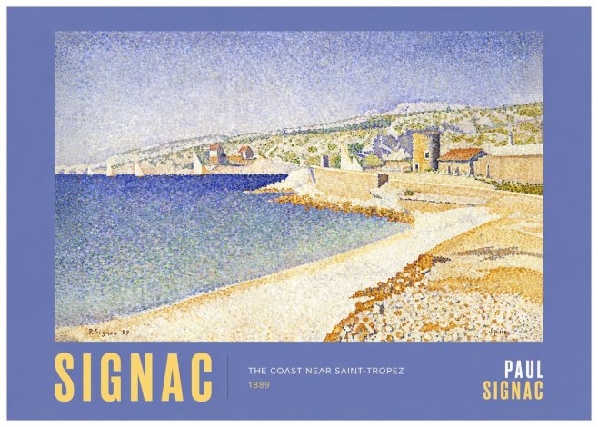 Signac The Coast Near Saint-tropez No2 - Plakat