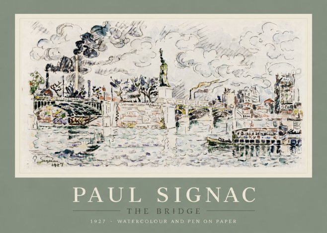 Signac The Bridge II No5 - Plakat