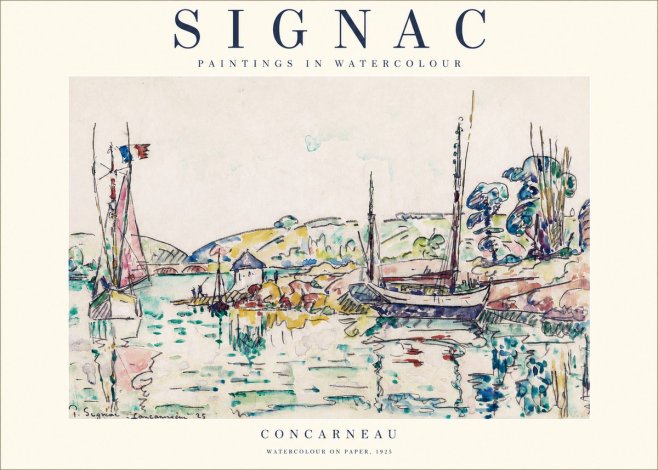 Signac Concarneau No1 - Plakat